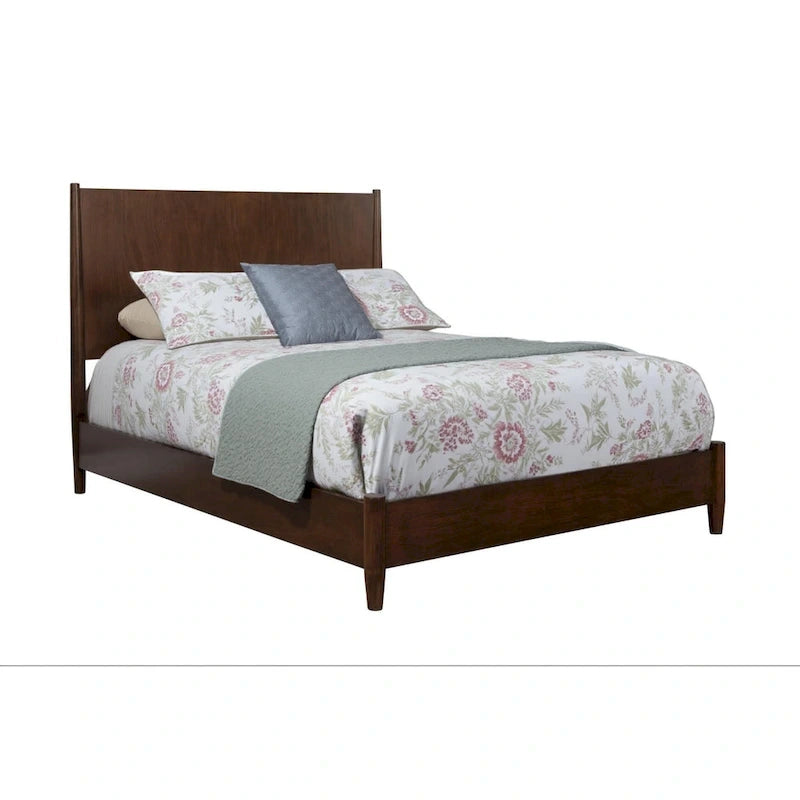 Brown Solid Wood California King Bed Frame
