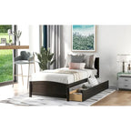 Twin size Platform Bed with Two Drawers