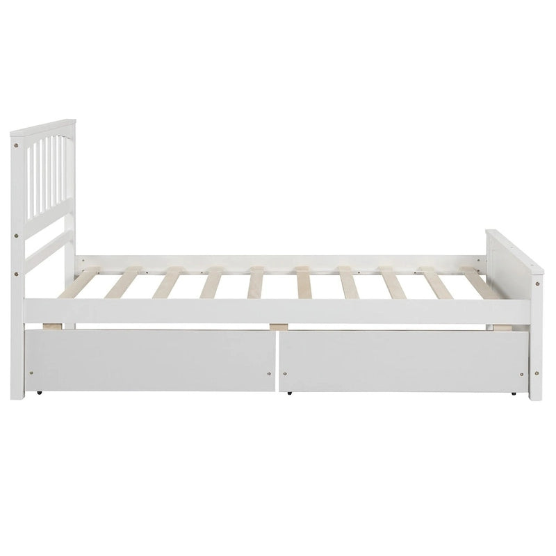 Twin size Platform Bed with Two Drawers