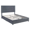 Modern 4-Drawer Fabric Platform Bed