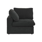 Large Modular Sectional Sofa Down Filled U-Shaped 4 Seater with 2 Ottoman
