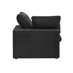 Large Modular Sectional Sofa Down Filled U-Shaped 4 Seater with 2 Ottoman